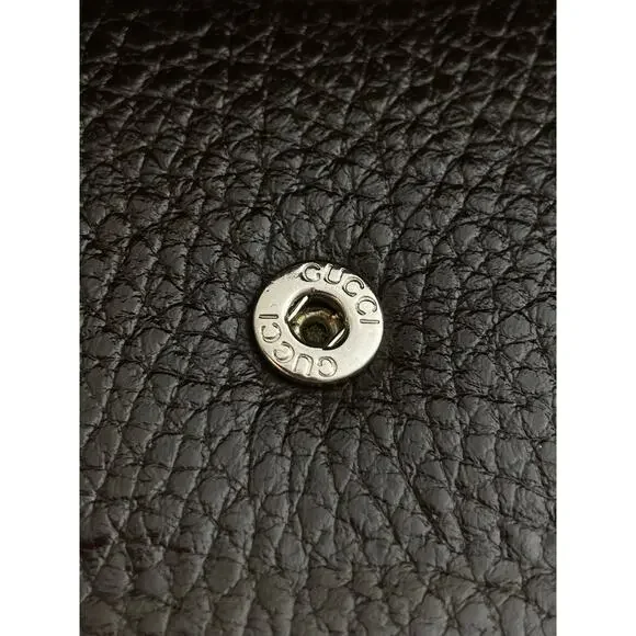 GUCCI Full Inclusion Brown Interlocking GG Studded Leather Long Wallet EUC - Picture 7 of 14